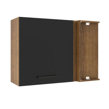Alacena 94 cm 1 Puerta Marrón/Negro Agata Madesa