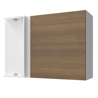 Alacena 94 cm 1 Puerta Blanco/Marrón Stella Madesa