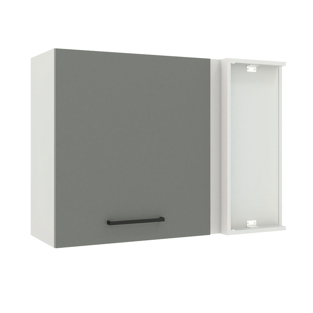 Alacena 94 cm 1 Puerta Agata Blanco/Gris