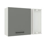 Alacena 94 cm 1 Puerta Agata Blanco/Gris