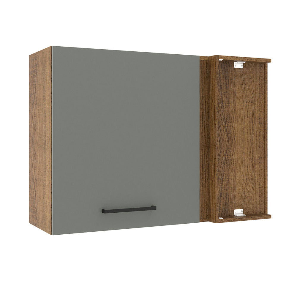 Alacena 94 cm 1 Puerta Agata Marrón/Gris