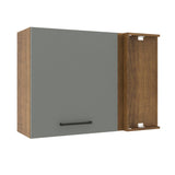 Alacena 94 cm 1 Puerta Agata Marrón/Gris