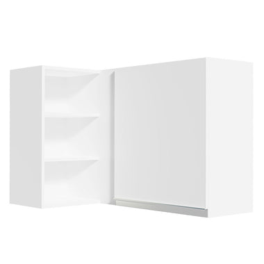 Alacena Esquinera 102 cm 1 Puerta 01 Blanco/Blanco Glamy Madesa