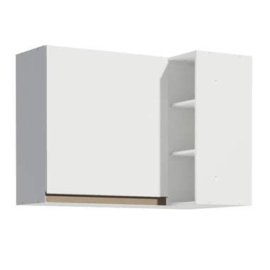 Alacena Esquinera 90 cm 1 Puerta Blanco/Blanco Reims Madesa