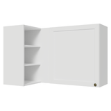 Alacena esquinero Para Linha 60 cm de Profundidade Blanco Vik Madesa