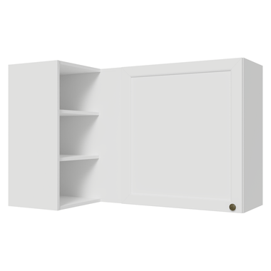 Alacena Esquinera 102 cm 1 Puerta para Línea de 60 cm de Profundidad Blanco Vik Madesa