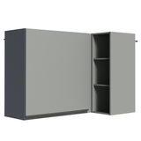 Alacena Esquinero 1 Puerta Nice Gris