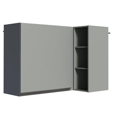 Alacena Esquinera 93 cm 1 Puerta Gris Nice Madesa