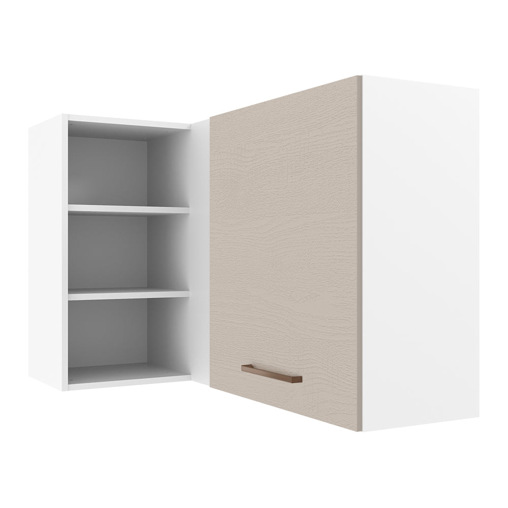 Alacena 102 cm 1 Puerta Agata Blanco/Crema
