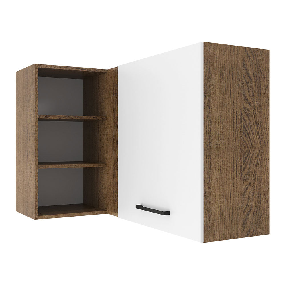 Alacena 102 cm 1 Puerta Agata Marrón/Blanco