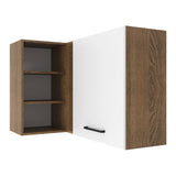 Alacena 102 cm 1 Puerta Agata Marrón/Blanco