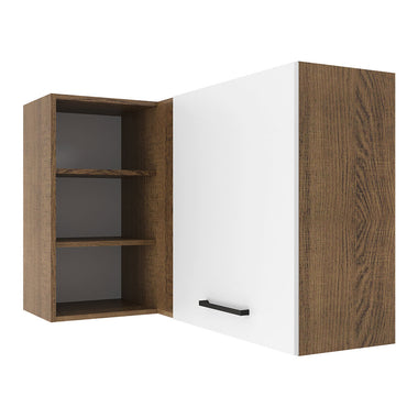 Alacena 102 cm 1 Puerta Marrón/Blanco Agata Madesa