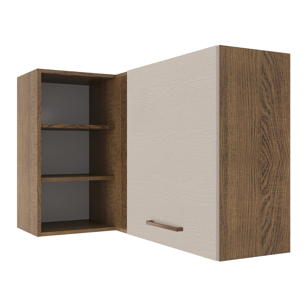 Alacena 102 cm Agata Marrón/Crema