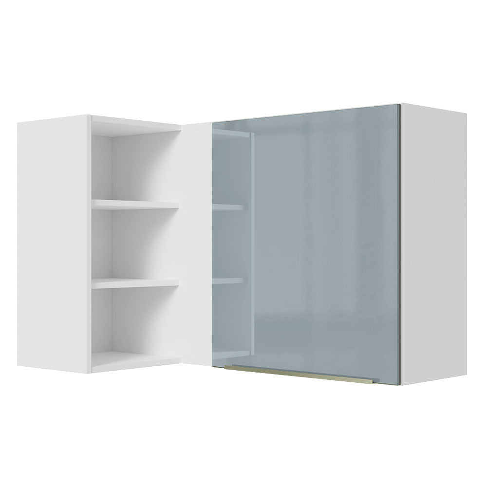 Alacena 102 cm 1 Puerta Lux Blanco/Gris