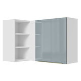 Alacena 102 cm 1 Puerta Lux Blanco/Gris