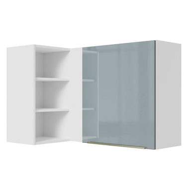 Alacena 102 cm 1 Puerta Blanco/Gris Lux Madesa