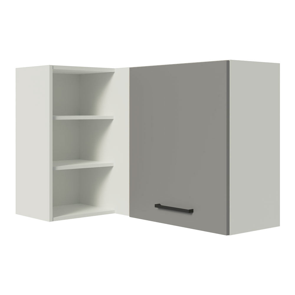 Alacena 102 cm 1 Puerta Agata Blanco/Gris