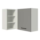 Alacena 102 cm 1 Puerta Agata Blanco/Gris