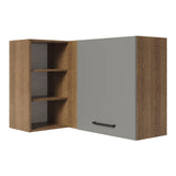 Alacena 102 cm 1 Puerta Agata Marrón/Gris