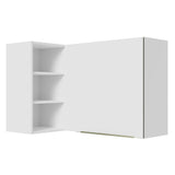 Alacena 102 cm 1 Puerta Lux Blanco/Blanco