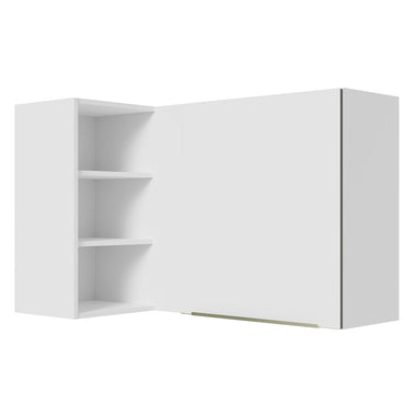 Alacena 102 cm 1 Puerta Blanco/Blanco Lux Madesa