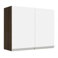 Alacena 80 cm 2 Puertas Marrón/Blanco Glamy Madesa