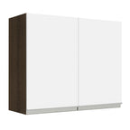 Alacena 80 cm 2 Puertas Marrón/Blanco Glamy Madesa