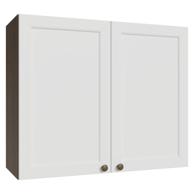 Alacena 80 cm 2 Puertas Marrón/Blanco Vik Madesa