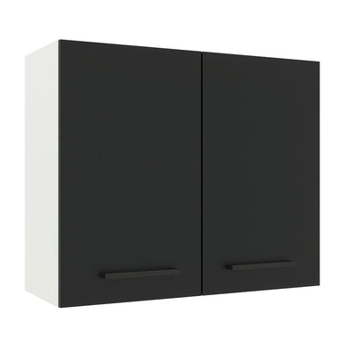 Alacena 80 cm 2 Puertas Blanco/Negro Agata Madesa