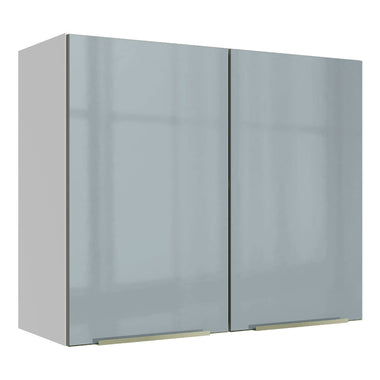 Alacena 80 cm 2 Puertas Blanco/Gris Lux Madesa
