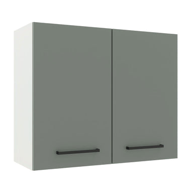 Alacena 80 cm 2 Puertas Blanco/Gris Agata Madesa