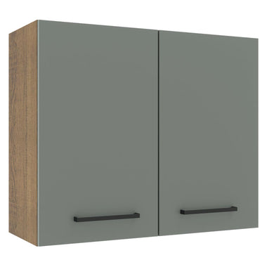 Alacena 80 cm 2 Puertas Marrón/Gris Agata Madesa