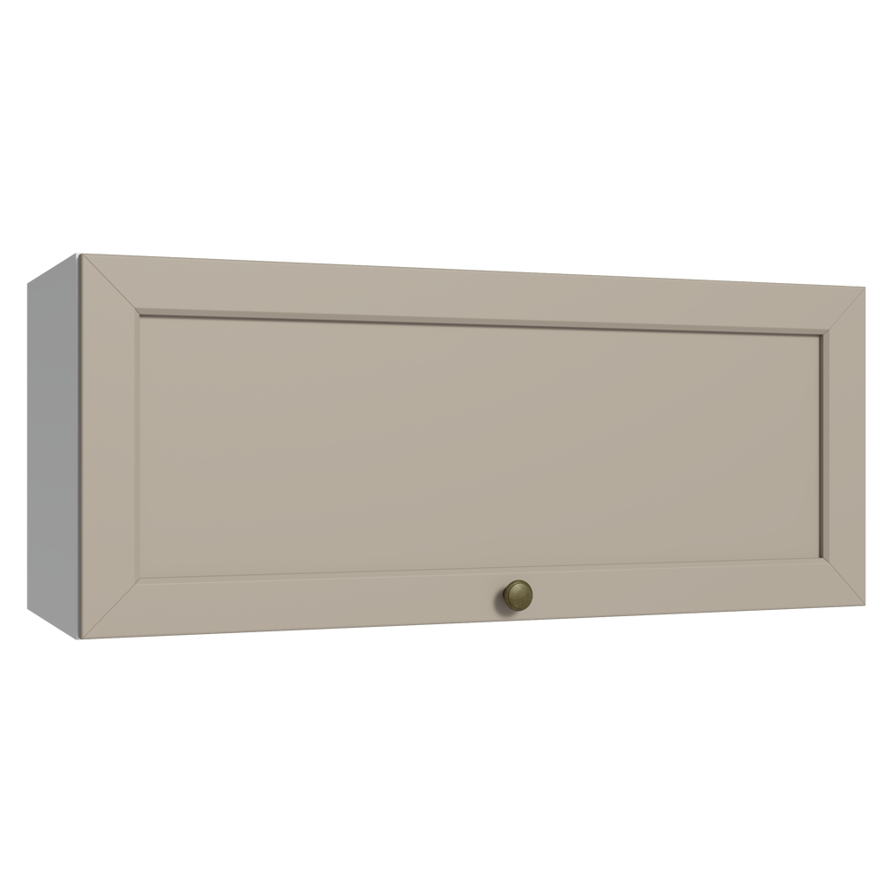 Alacena Cocina 80 cm 1 Pueta Abatible Blanco/Crema Vik Madesa