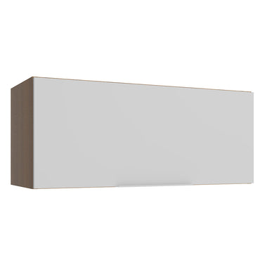 Alacena 80 cm 1 Puerta Marrón/Blanco Stella Madesa