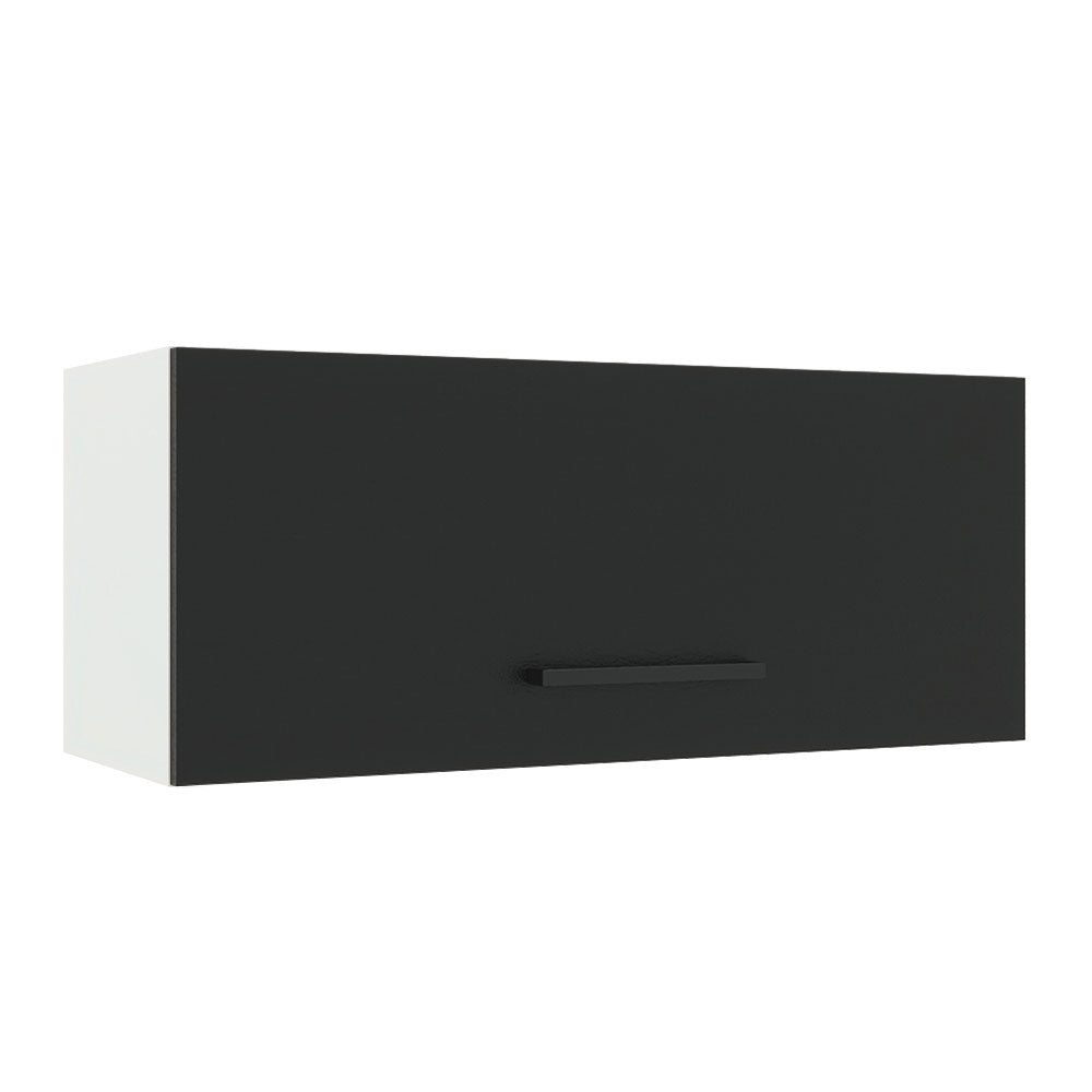 Alacena 80 cm 1 Puerta Agata Blanco/Negro