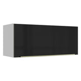 Alacena 80 cm 1 Puerta Lux Blanco/Negro