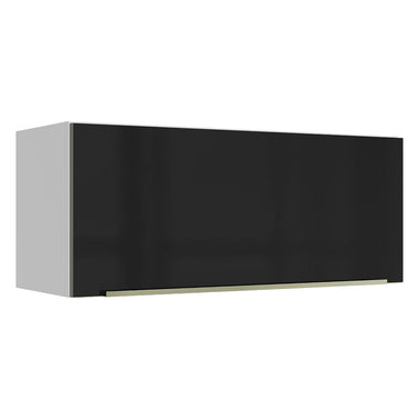 Alacena 80 cm 1 Puerta Blanco/Negro Lux Madesa