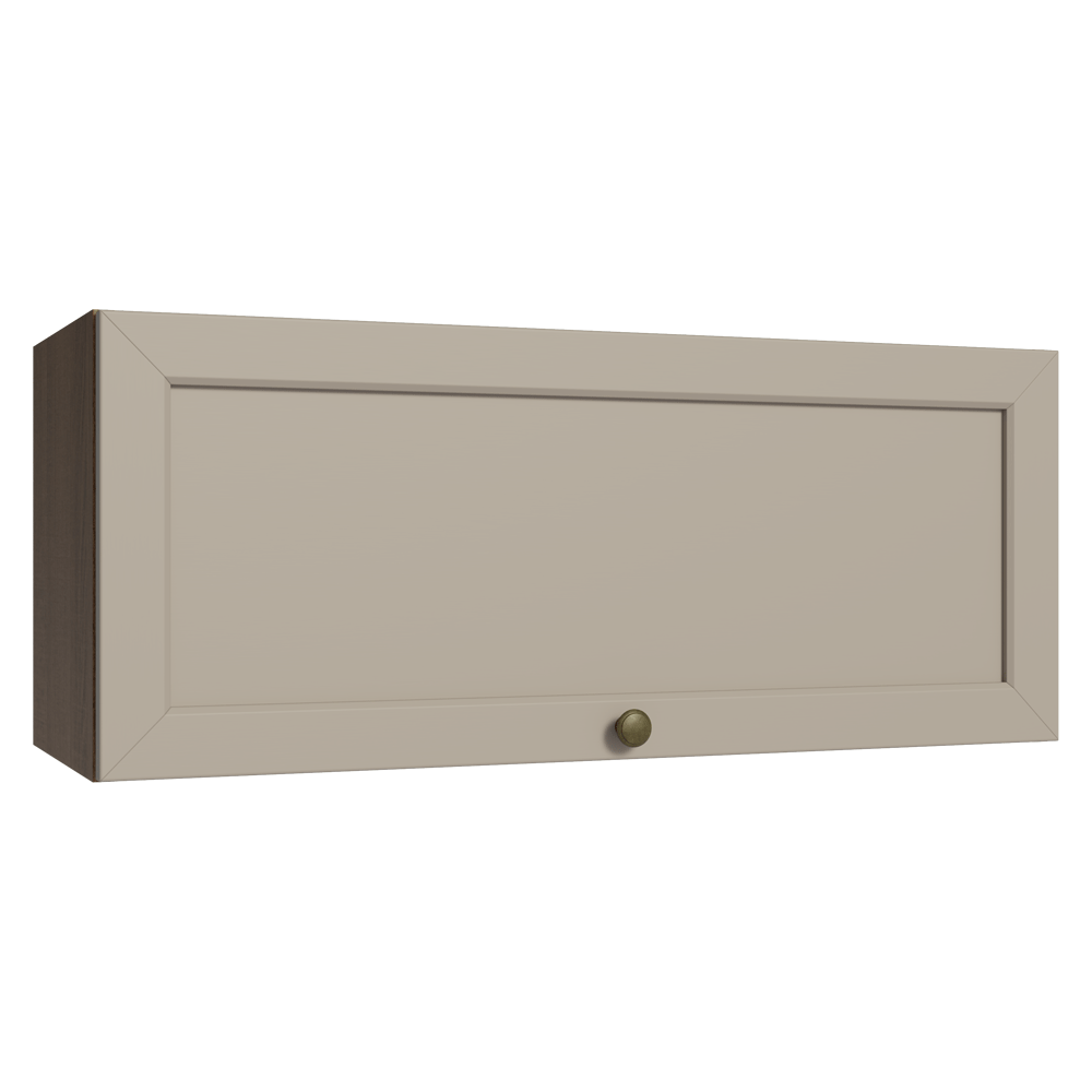 Alacena Cocina 80 cm 1 Pueta Abatible Marrón/Crema Vik Madesa