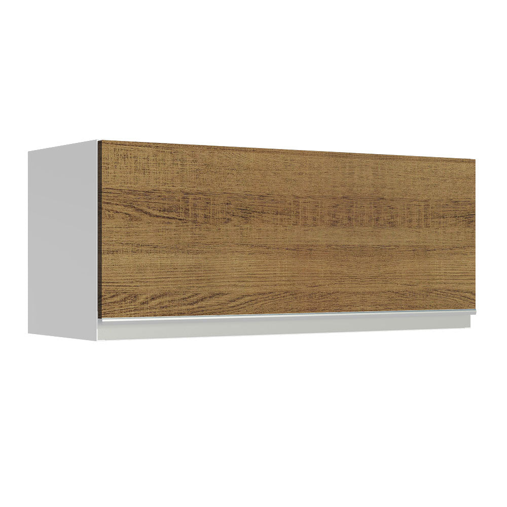 Alacena 80 cm 1 Puerta Rebatible Glamy Blanco/Marrón