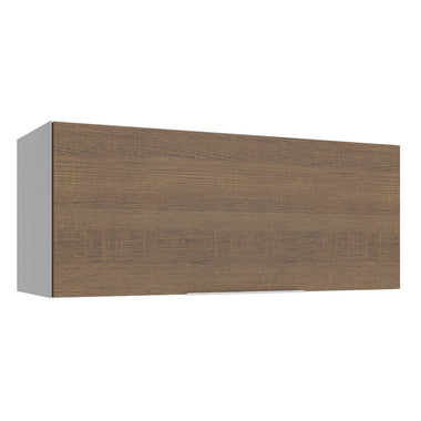 Alacena 80 cm 1 Puerta Blanco/Marrón Stella Madesa