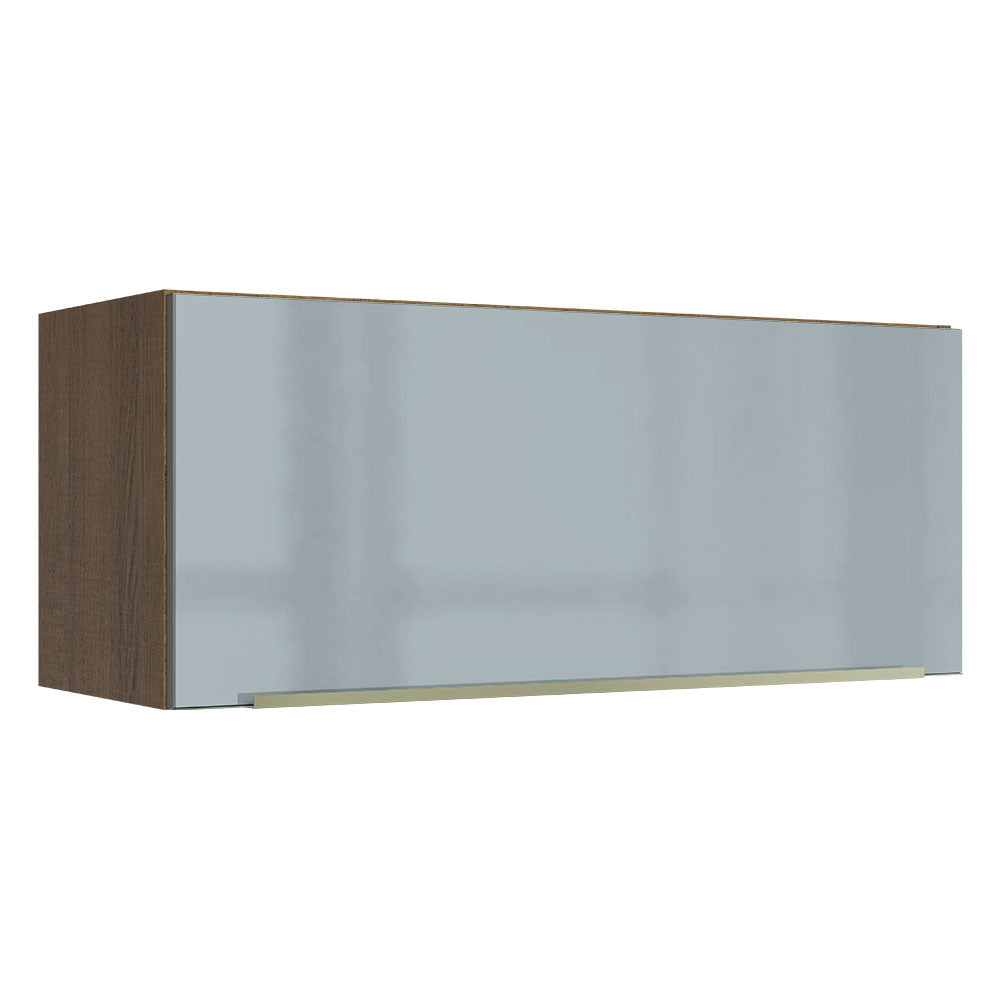 Alacena 80 cm 1 Puerta Lux Marrón/Gris