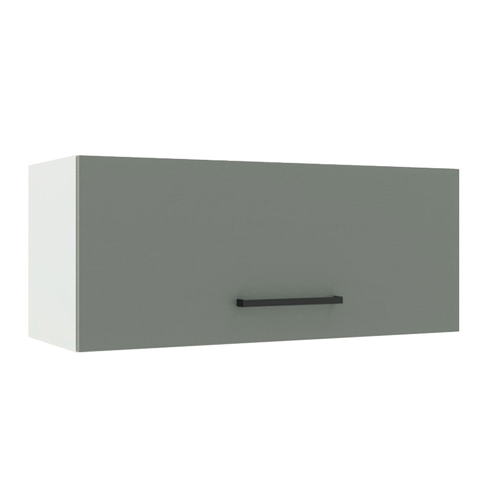 Alacena 80 cm 1 Puerta Agata Blanco/Gris