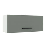 Alacena 80 cm 1 Puerta Agata Blanco/Gris