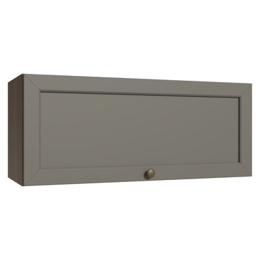 Alacena 80 cm 1 Puerta Rebatible Marrón/Gris Vik Madesa