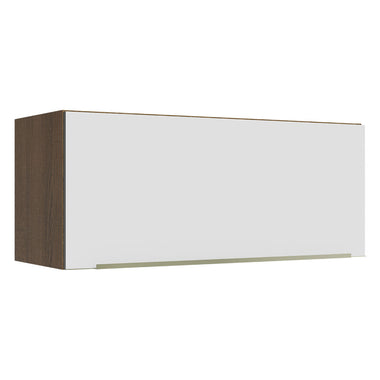 Alacena 80 cm 1 Puerta Marrón/Blanco Lux Madesa