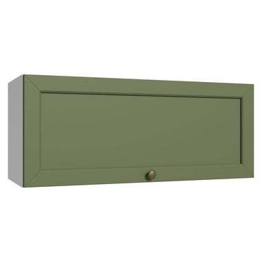 Alacena 80 cm 1 Puerta Rebatible Blanco/Verde Vik Madesa