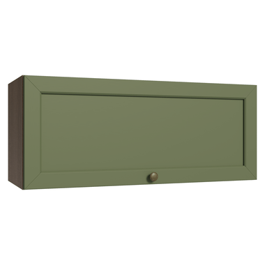 Alacena 80 cm 1 Puerta Rebatible Marrón/Verde Vik Madesa