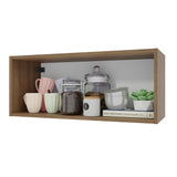 Alacena Cocina 80 cm Nicho Aberto para Cocinas Lux, Glamy, Agata, Stella Marrón Madesa