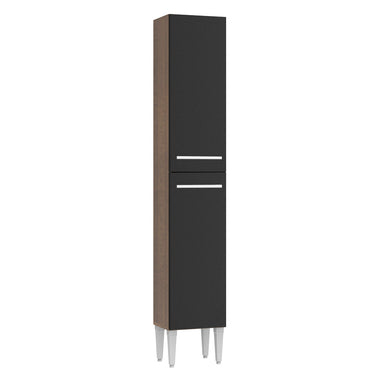 Despensero 32 cm 2 Puertas Marrón/Negro Emilly Madesa