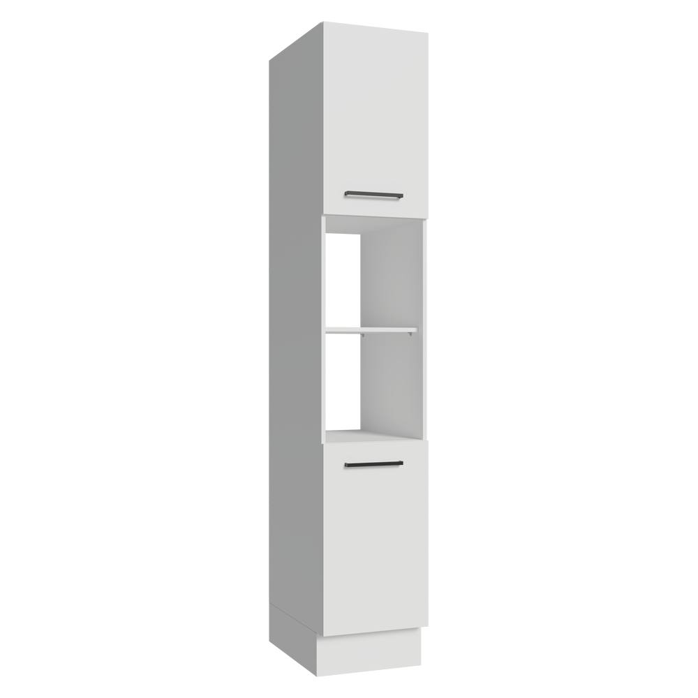 Despensero 40 cm 2 Puertas e 2 Nichos Blanco Agata Madesa